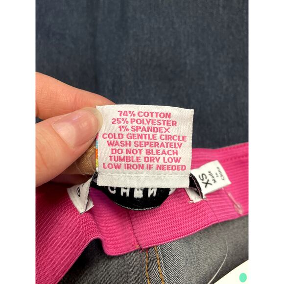 GRETCHEN SCOTT NEW Gripeless Denim Pull On Pants Dark Denim Blue Size XS - Picture 10 of 12